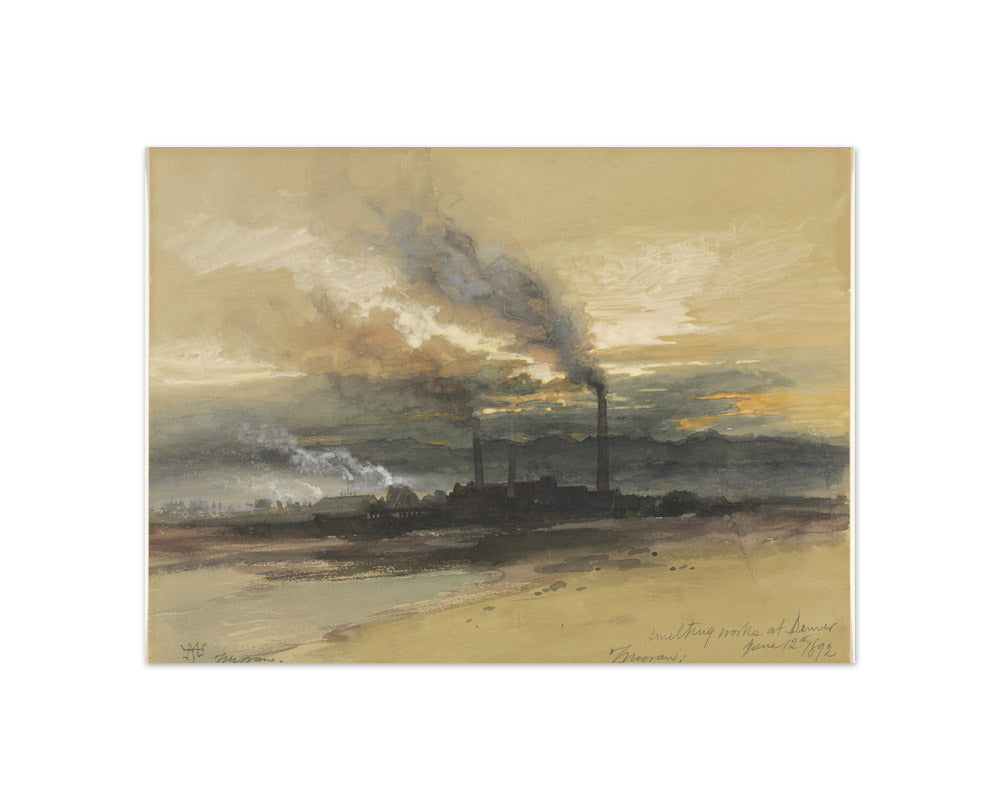 Thomas Moran - Smelting Works at Denver - Compact / Full Bleed / No Frame