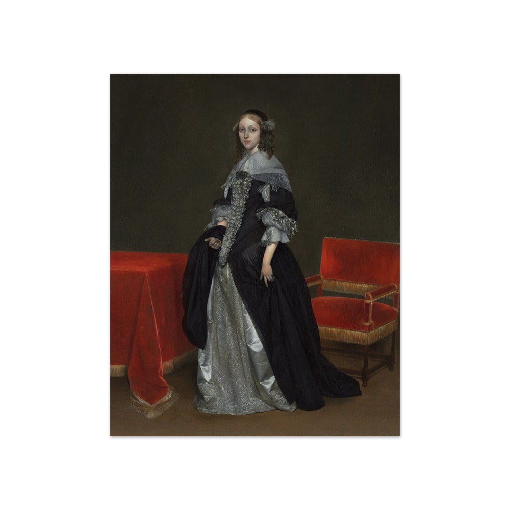 Gerard ter Borch - Portrait of a Woman - Compact / Full Bleed / No Frame