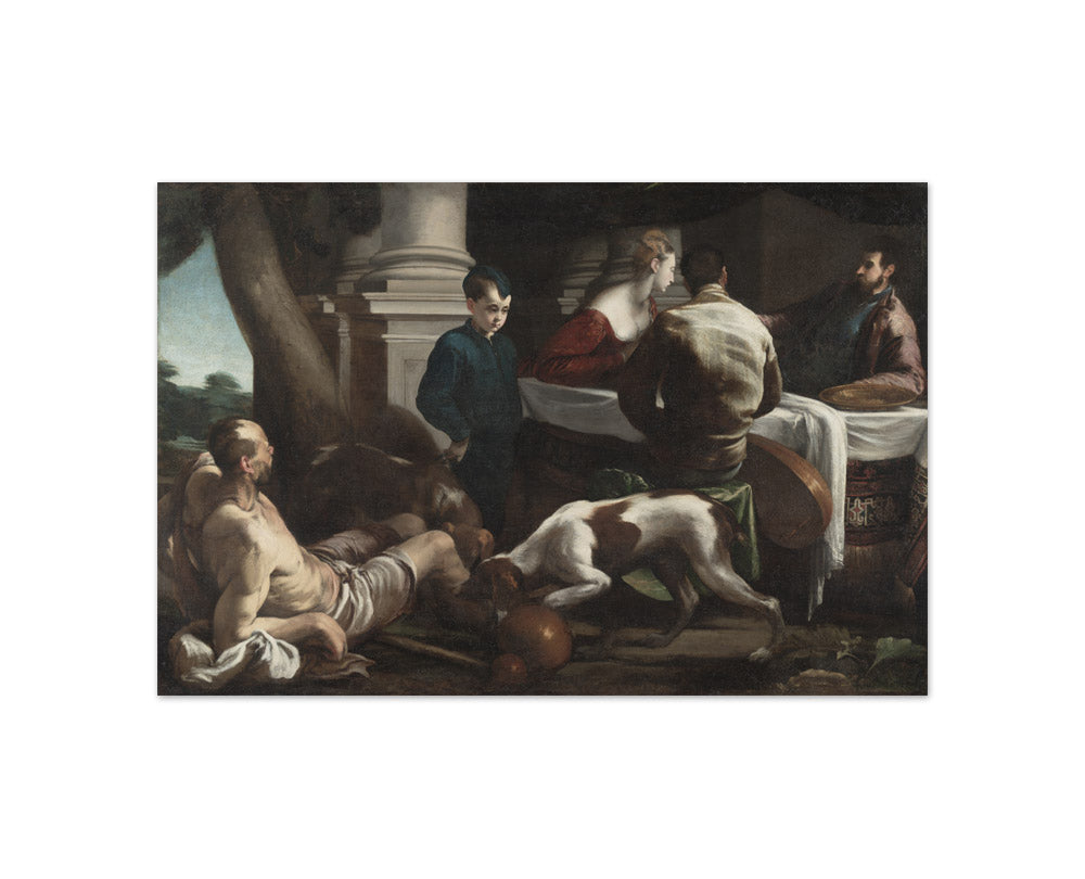Jacopo Bassano - Lazarus and the Rich Man - Compact / Full Bleed / No Frame