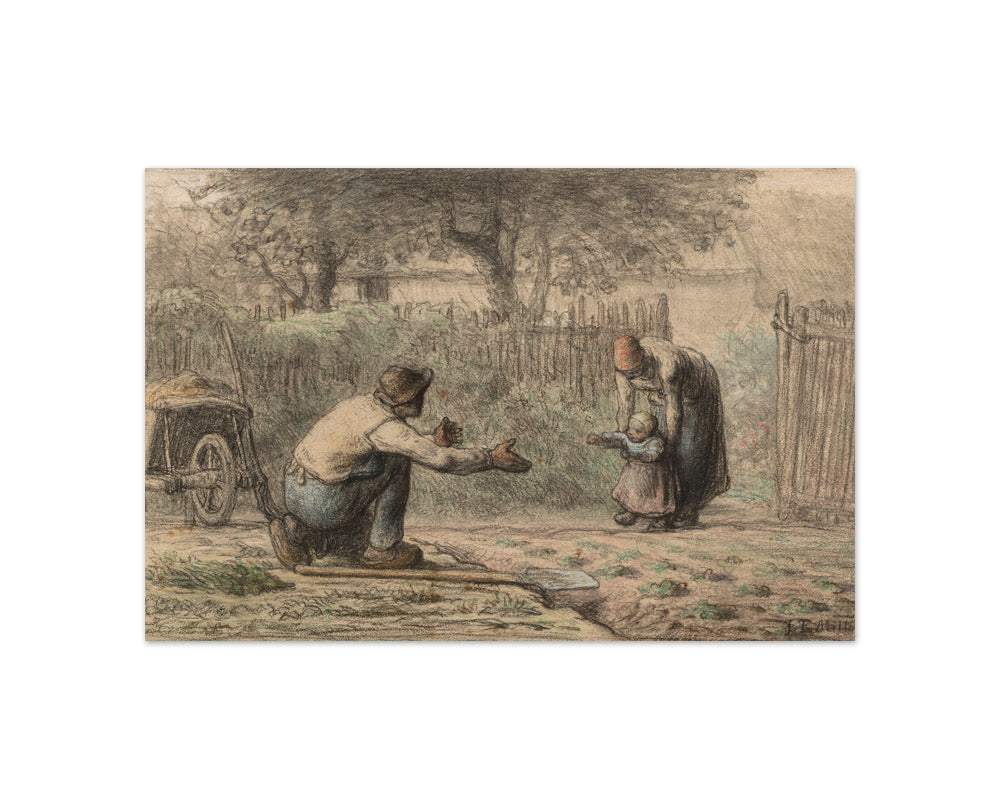 Jean François Millet - First Steps - Compact / Full Bleed / No Frame