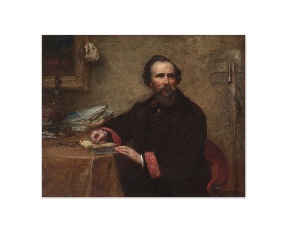 Eastman Johnson - Portrait of Genio C. Scott - Compact / Full Bleed / No Frame