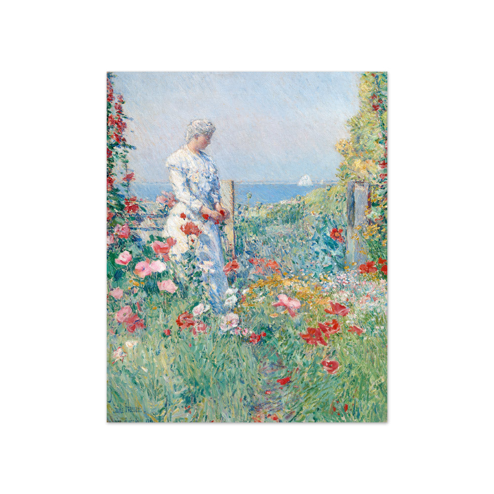 Childe Hassam - In the Garden (Celia Thaxter in Her Garden) - Compact / Full Bleed / No Frame