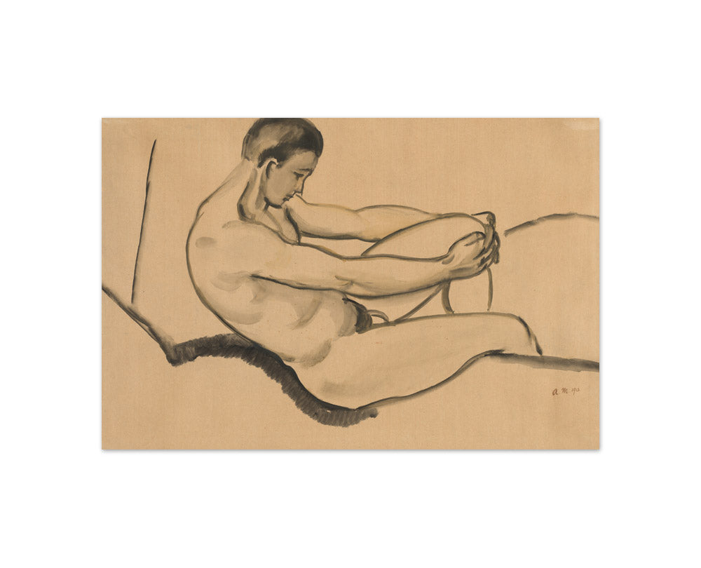 August Macke - Male Nude - Compact / Full Bleed / No Frame