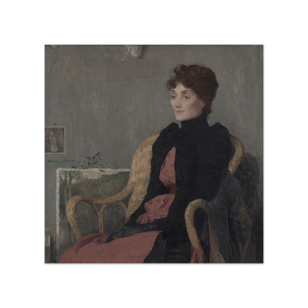 Edmond François Aman-Jean - Portrait of a Woman - Compact / Full Bleed / No Frame