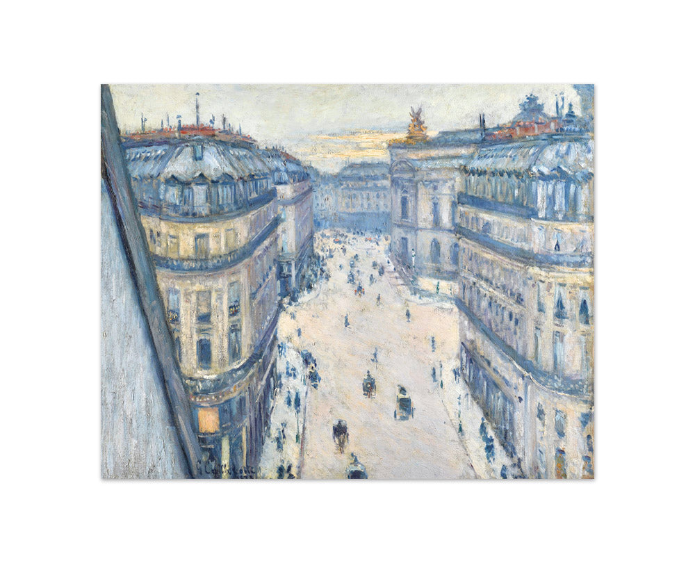 Gustave Caillebotte - Halévy Street, View from the Seventh Floor - Compact / Full Bleed / No Frame
