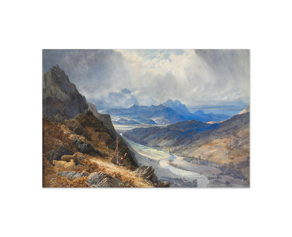Joseph Mallord William Turner - A View from Moel Cynwich: Looking Over the Vale of Afon Mawddach and Toward Cader Idris - Compact / Full Bleed / No Frame