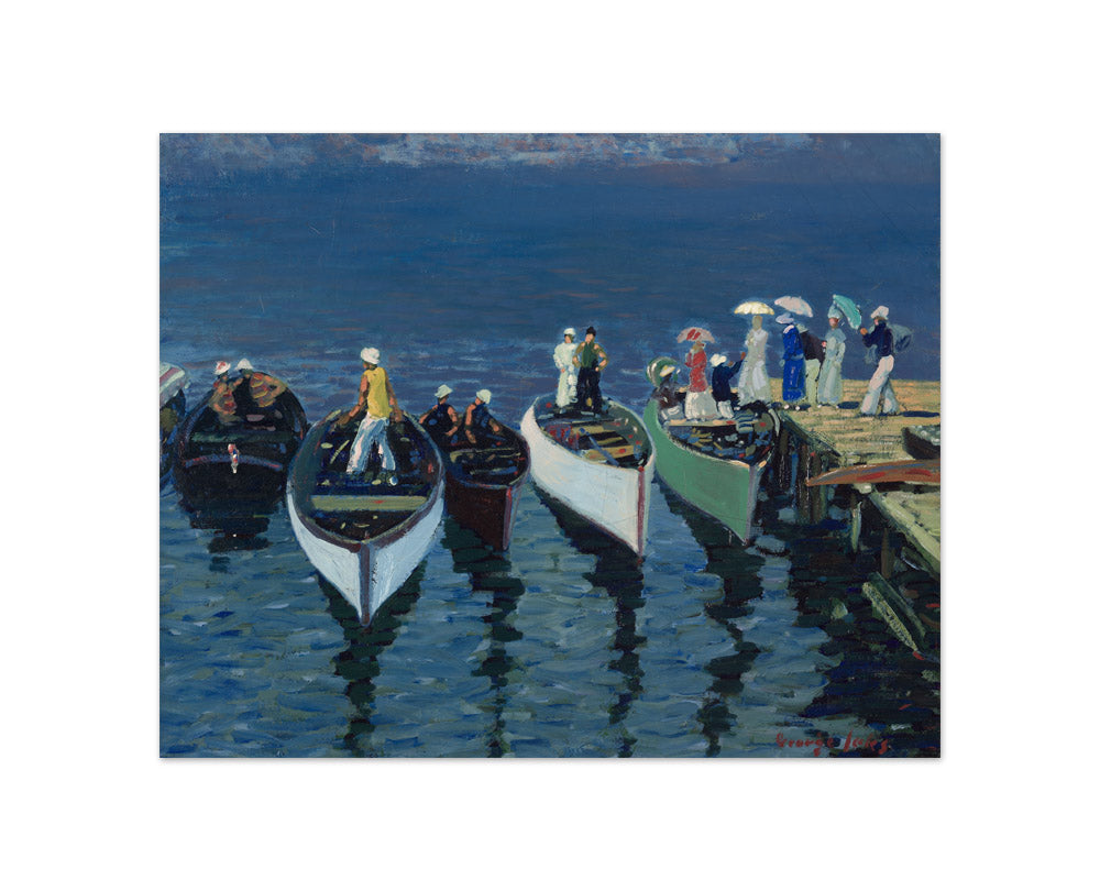 George Benjamin Luks - Holiday on the Hudson - Compact / Full Bleed / No Frame