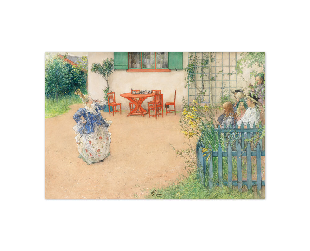 Carl Larsson - Lisbeth as the Evil Princess in the Fairy Tale 'Fagel Bla' - Compact / Full Bleed / No Frame