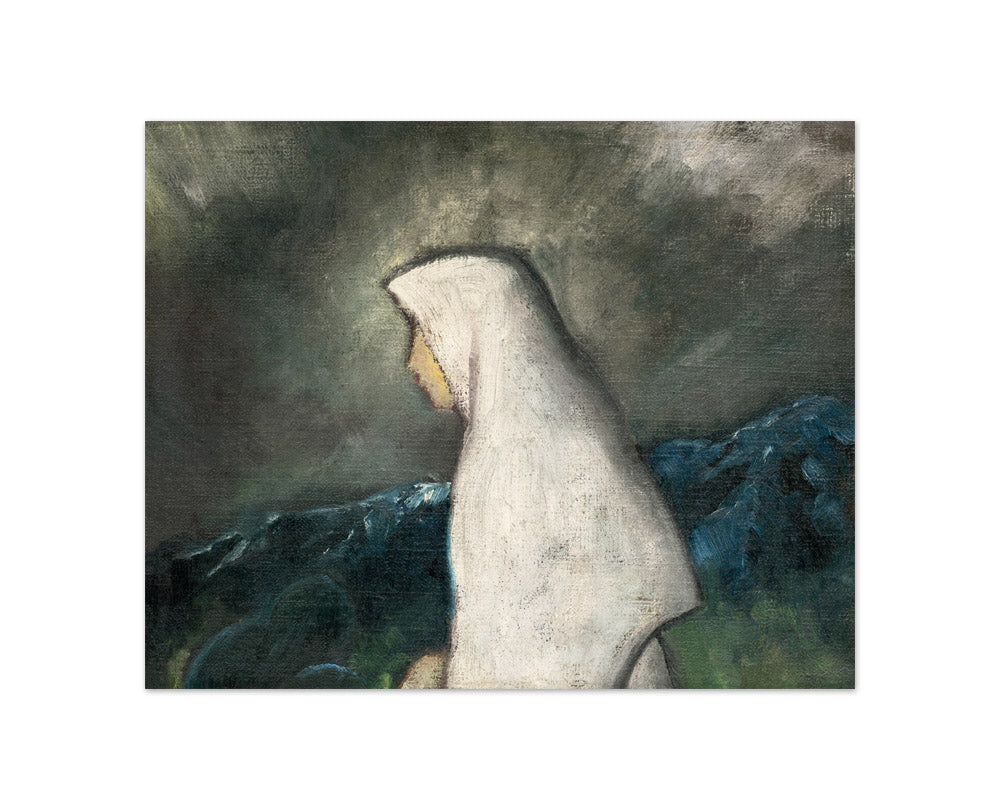 Zolo Palugyay - Woman in a White Shawl - Compact / Full Bleed / No Frame