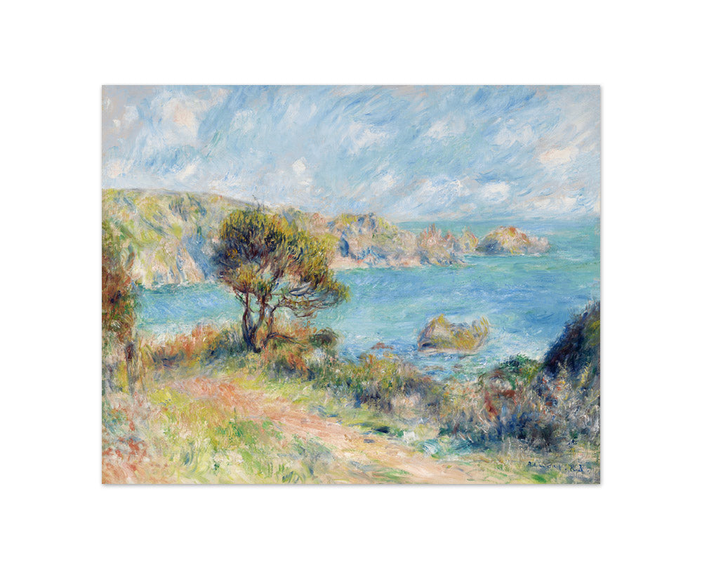 Auguste Renoir - View at Guernsey - Compact / Full Bleed / No Frame