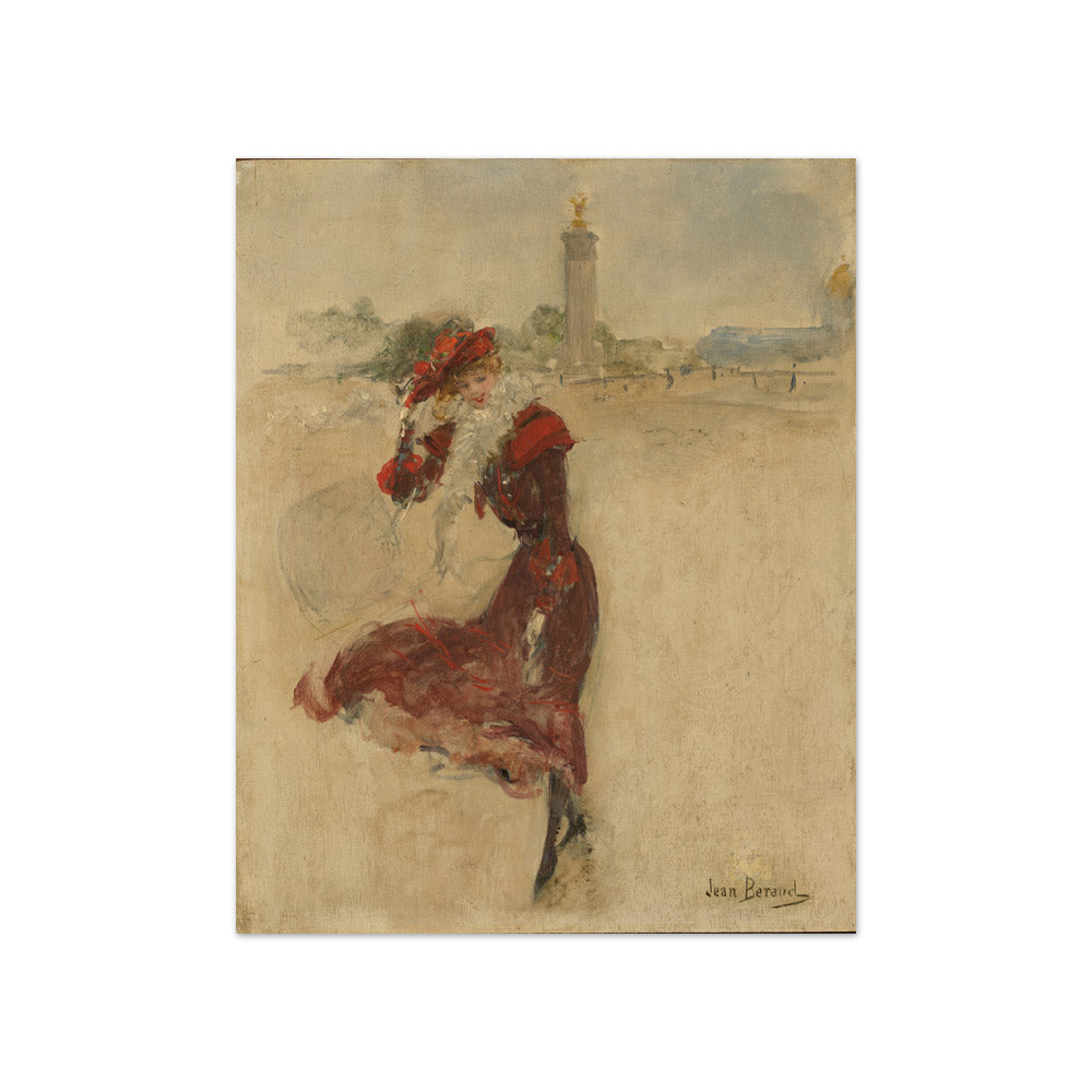 Jean Béraud - Parisienne in a Red Dress - Compact / Full Bleed / No Frame