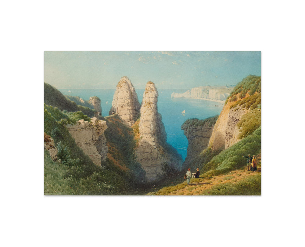 Eugène Edouard Soulès - View of Étretat - Compact / Full Bleed / No Frame