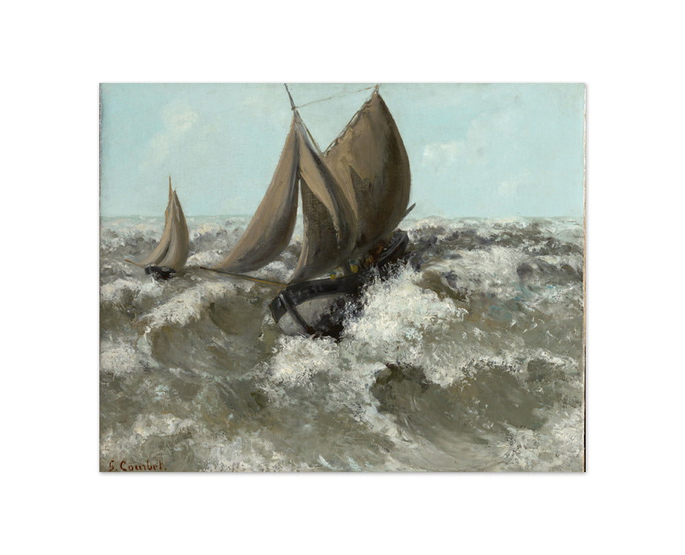 Gustave Courbet - The Sailboat (Seascape) - Compact / Full Bleed / No Frame