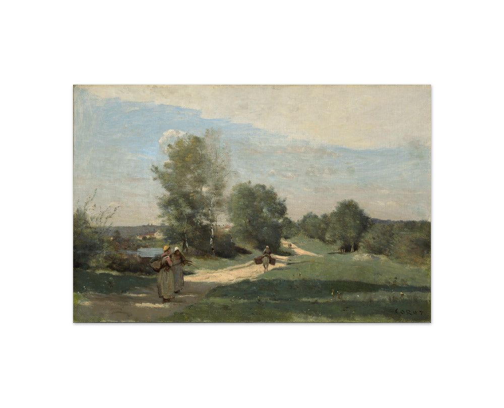 Jean-Baptiste Camille Corot - Road by the Water - Compact / Full Bleed / No Frame