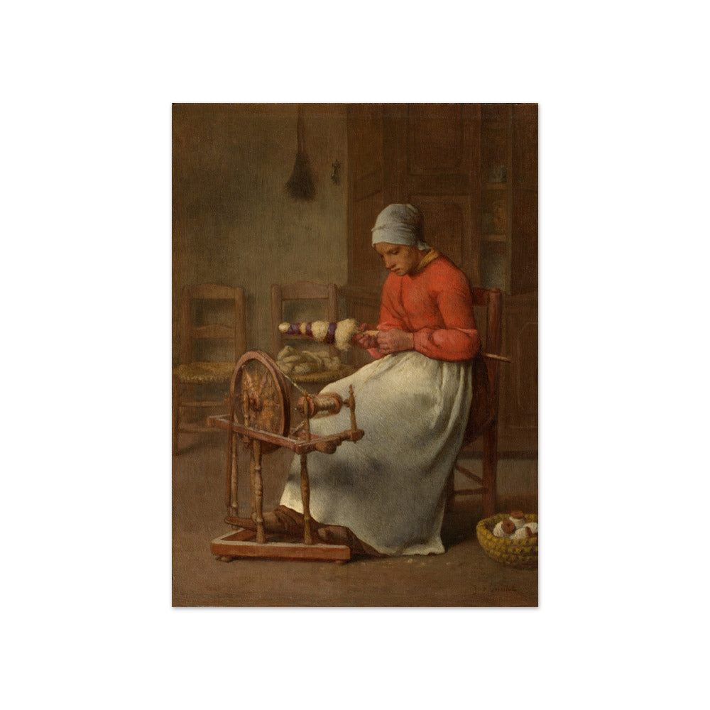 Jean-François Millet - Woman Spinning - Compact / Full Bleed / No Frame