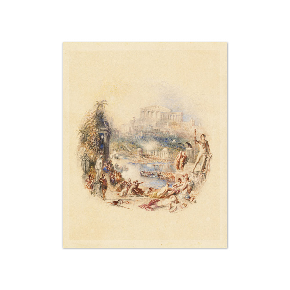 Joseph Mallord William Turner - The Garden: An Illustration to Thomas Moore's 'The Epicurean' - Compact / Full Bleed / No Frame