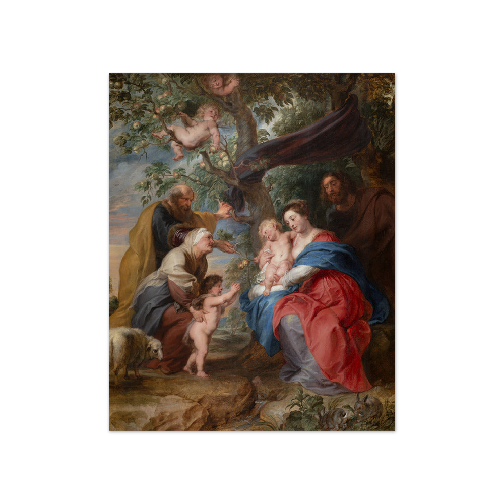 Peter Paul Rubens - The Holy Family under an Apple Tree - Compact / Full Bleed / No Frame