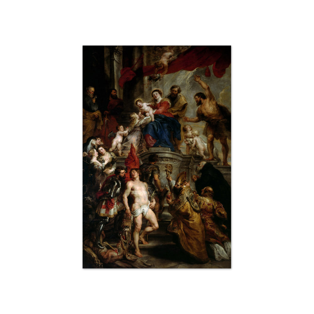 Peter Paul Rubens - Mystic Marriage of Saint Catherine of Alexandria Madonna and Child - Compact / Full Bleed / No Frame