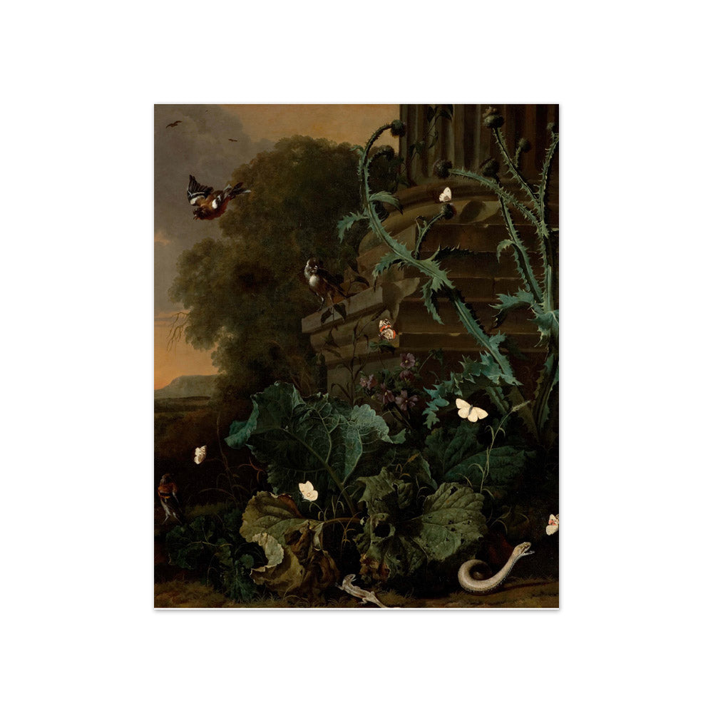 Abraham Jansz Begeyn - Italian Landscape with Plants and Animals - Compact / Full Bleed / No Frame