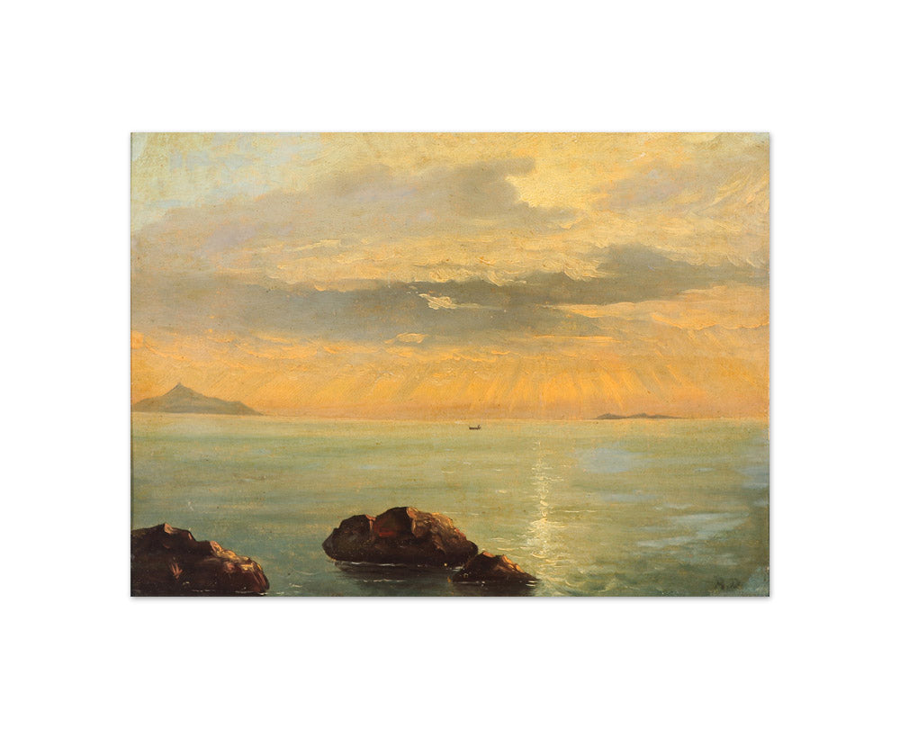 A. Dorph - Sunset over the Sea near Sorrento, Italy - Compact / Full Bleed / No Frame