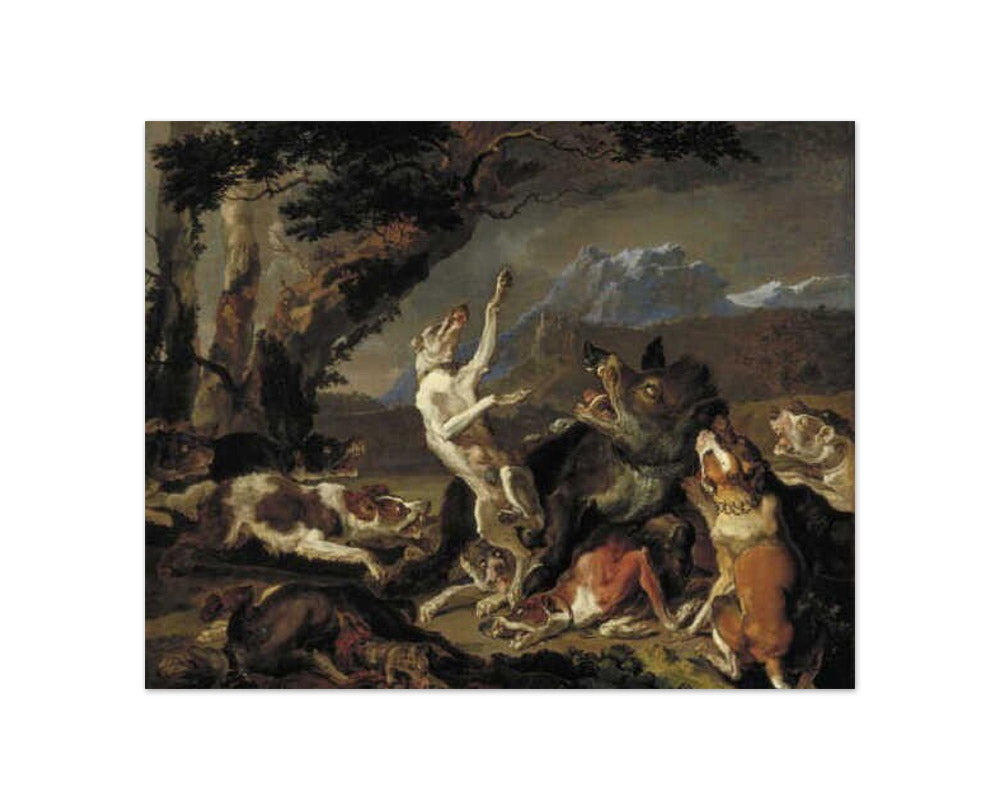 Abraham Daniëlsz. Hondius - Wild Boar Hunt - Compact / Full Bleed / No Frame