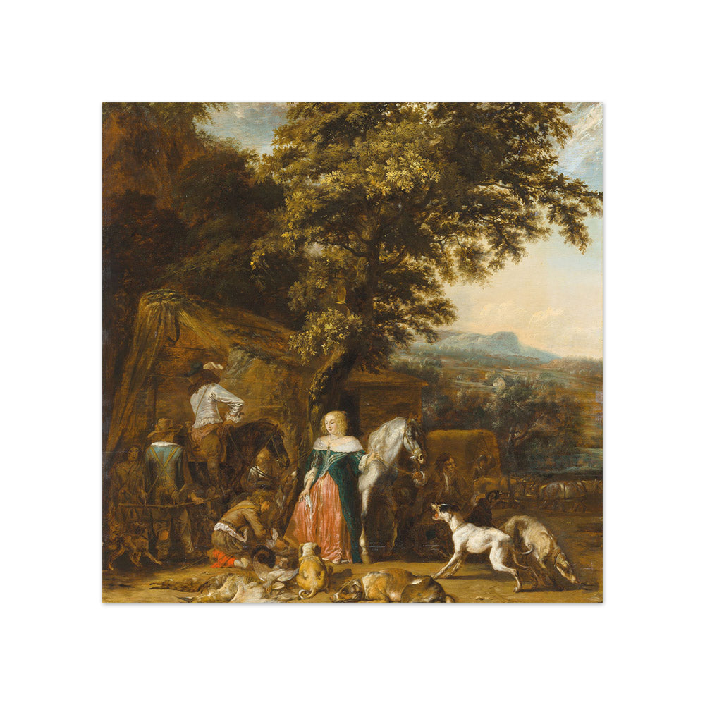 Abraham Daniëlsz. Hondius - A Hunting Party - Compact / Full Bleed / No Frame