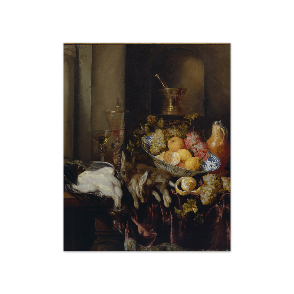 Abraham van Beyeren - Still Life with Fruit and Game - Compact / Full Bleed / No Frame