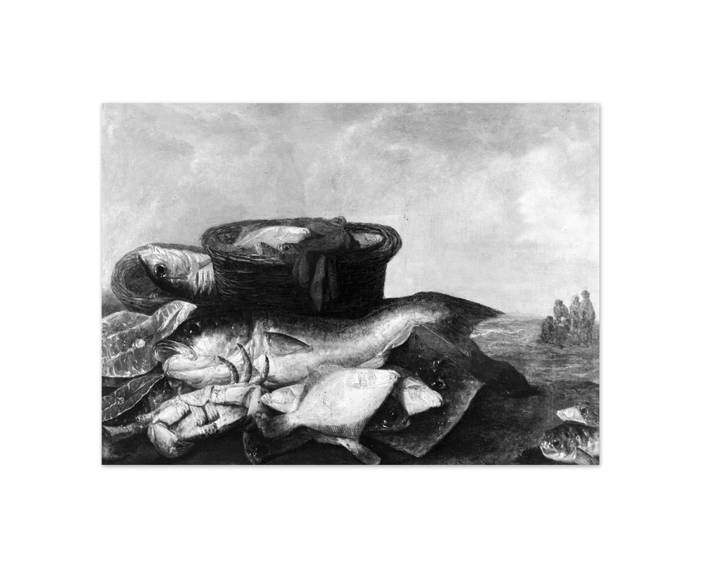 Abraham van Beyeren - Still Life with Fish - Compact / Full Bleed / No Frame