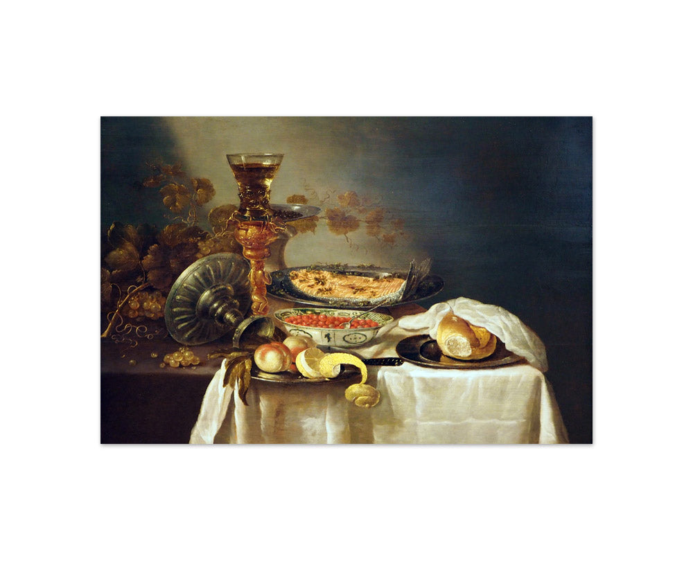 Abraham van Beyeren - Still Life with Fish - Compact / Full Bleed / No Frame