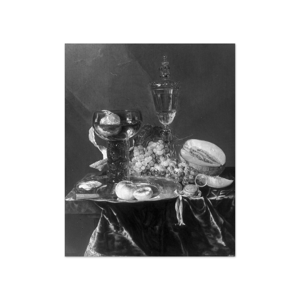Pieter Claesz - Still Life with a Glass Lid Goblet - Compact / Full Bleed / No Frame