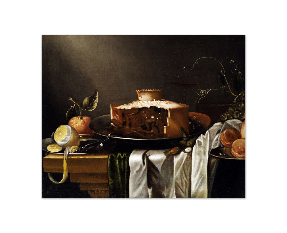 Abraham van Calraet - Still Life with Pie - Compact / Full Bleed / No Frame