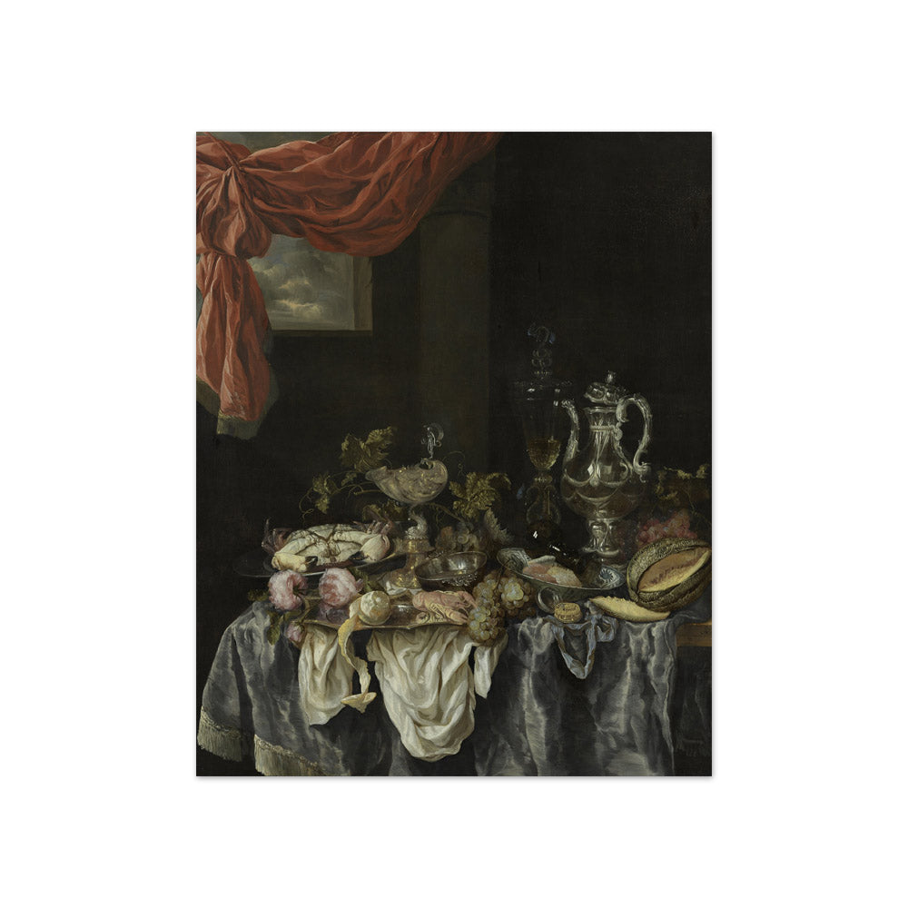 Abraham van Beijeren - Sumptuous Still Life - Compact / Full Bleed / No Frame