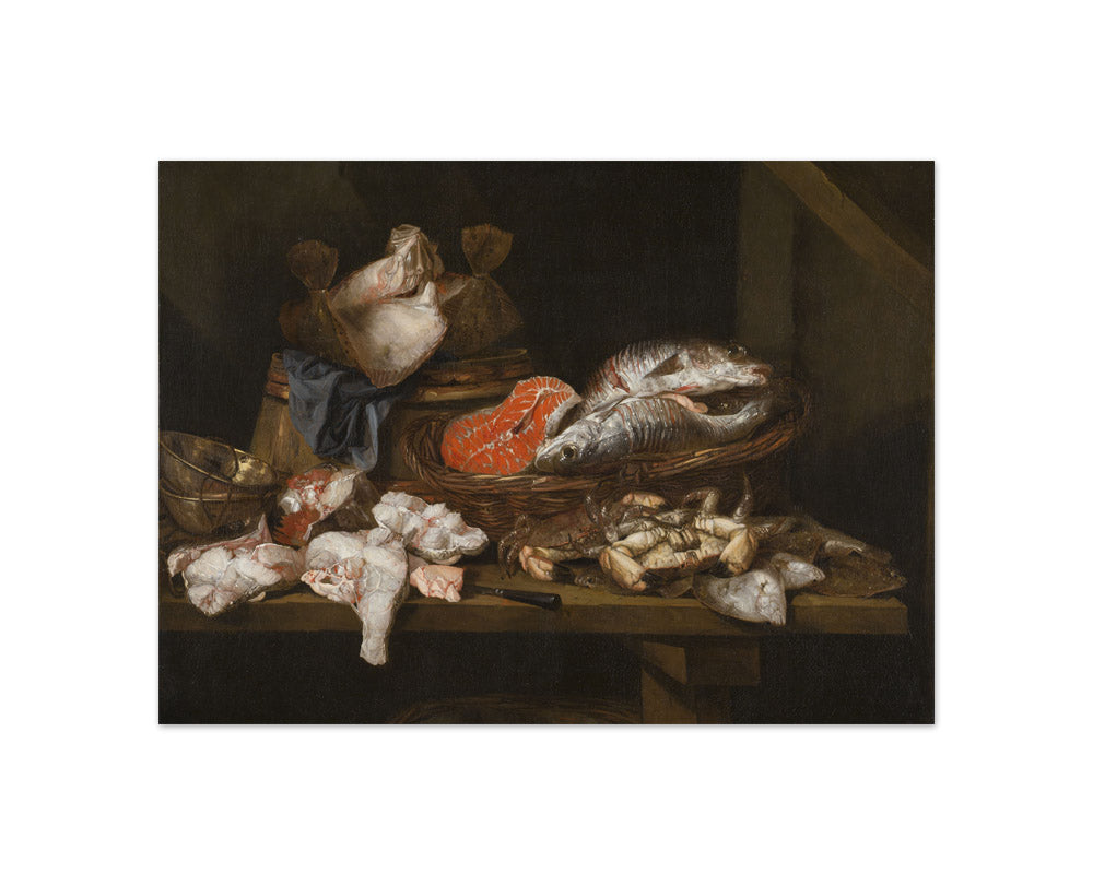 Abraham van Beijeren - Still Life with Fish and Crustaceans - Compact / Full Bleed / No Frame