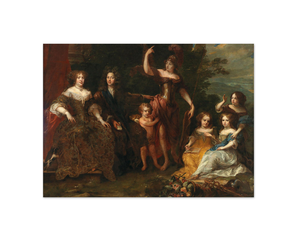Unknown - Portrait of a Family with Minerva - Compact / Full Bleed / No Frame