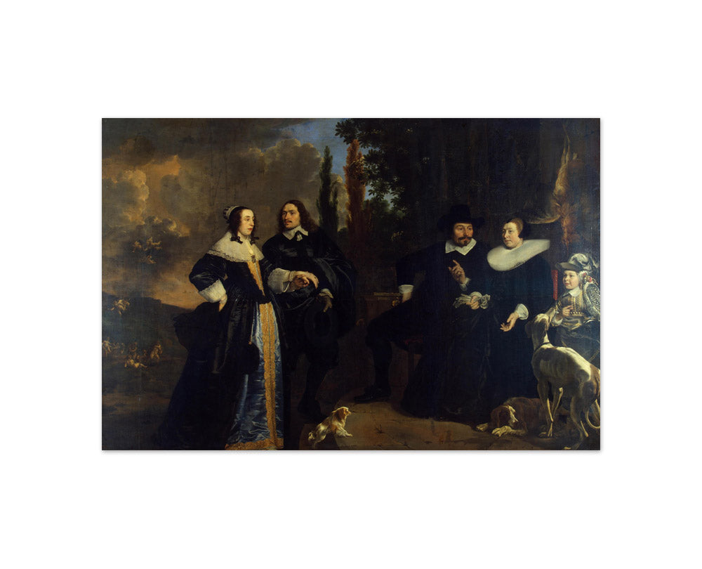 Bartholomeus van der Helst - Portrait of a Family - Compact / Full Bleed / No Frame