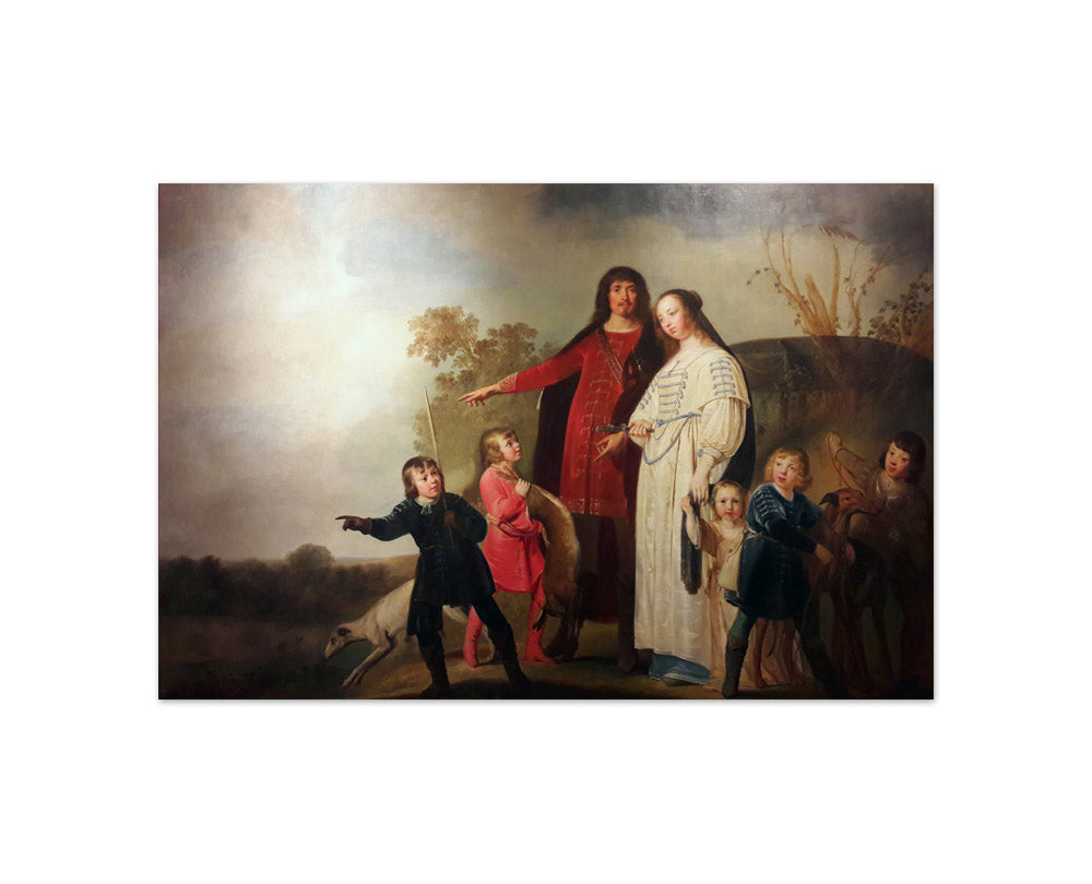 Pieter Fransz. de Grebber - Grebber Family Portrait in a Landscape - Compact / Full Bleed / No Frame