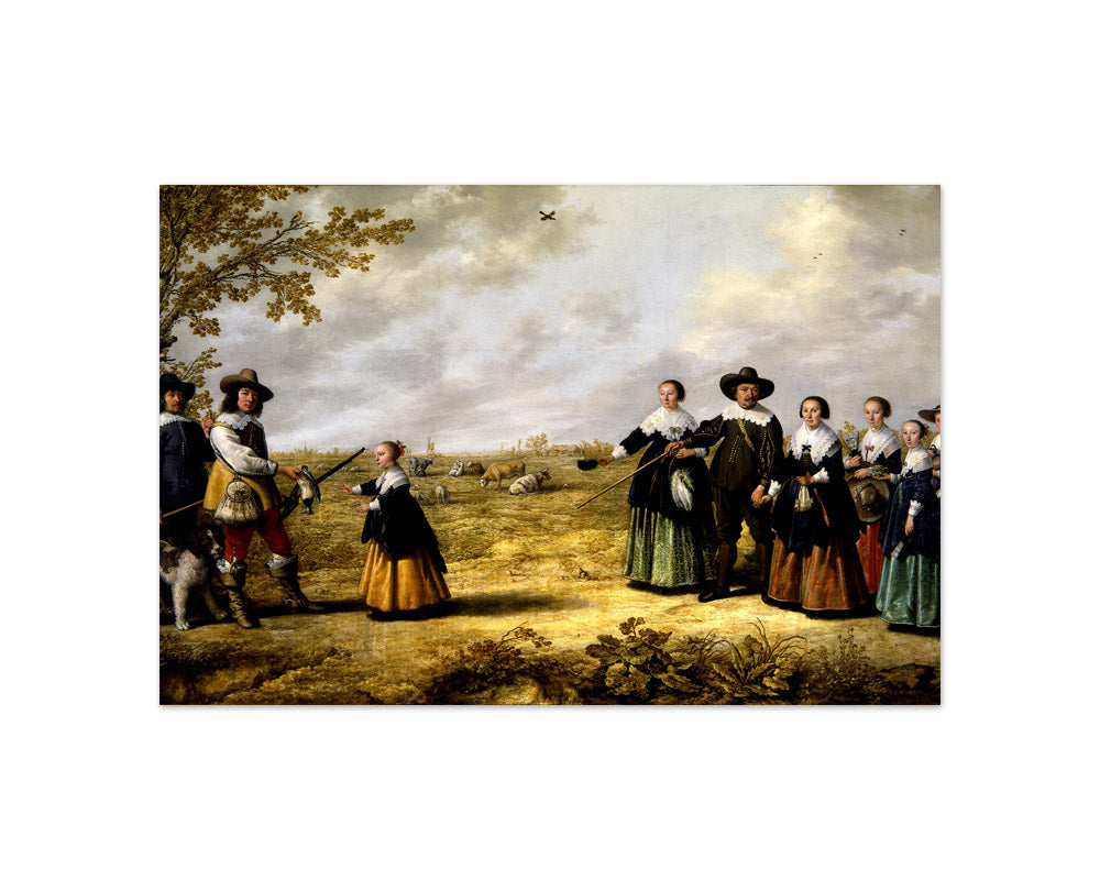 Aelbert Cuyp - Portrait of a Family in a Landscape - Compact / Full Bleed / No Frame