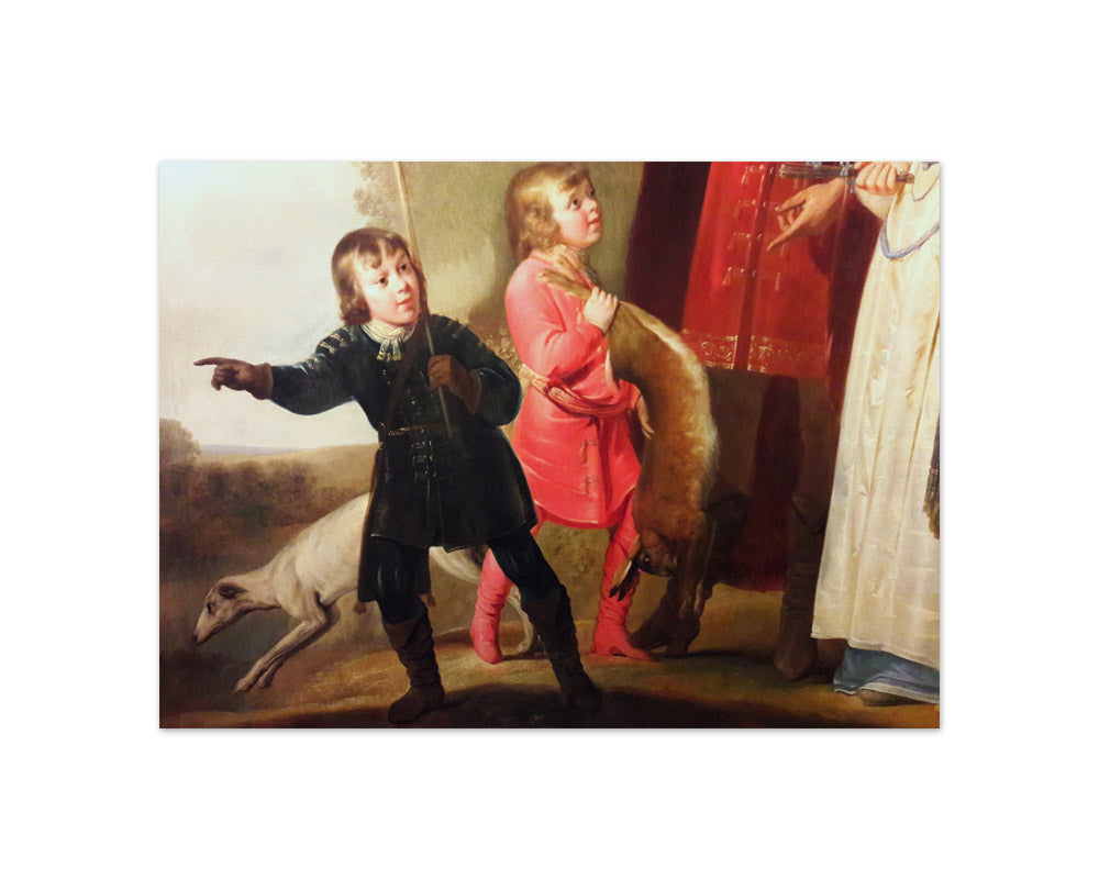 Pieter Fransz. de Grebber - Grebber Family Portrait in a Landscape (Detail) - Compact / Full Bleed / No Frame