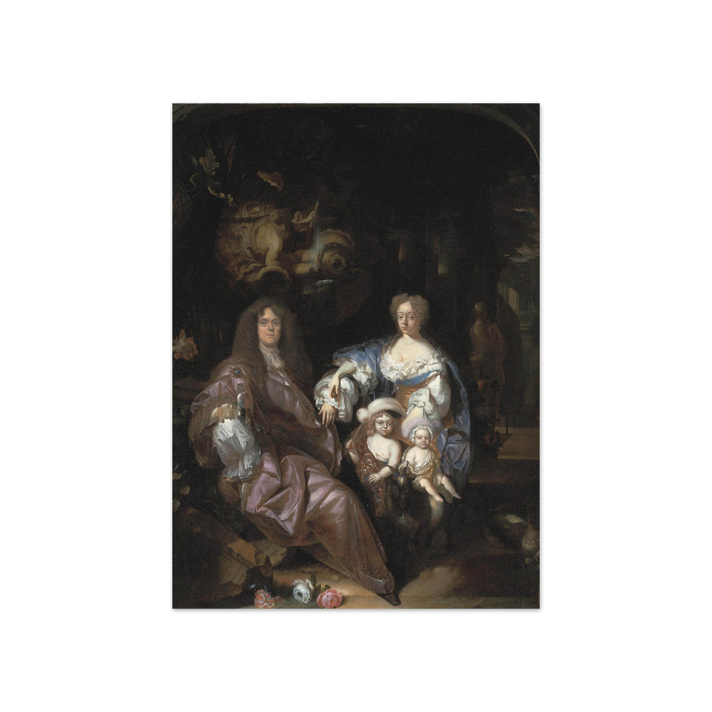 Adriaen van der Werff - Portrait of a Family in a Garden - Compact / Full Bleed / No Frame