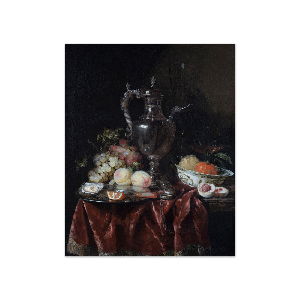 Adriaen Coorte - Still Life with a Silver Ewer - Compact / Full Bleed / No Frame