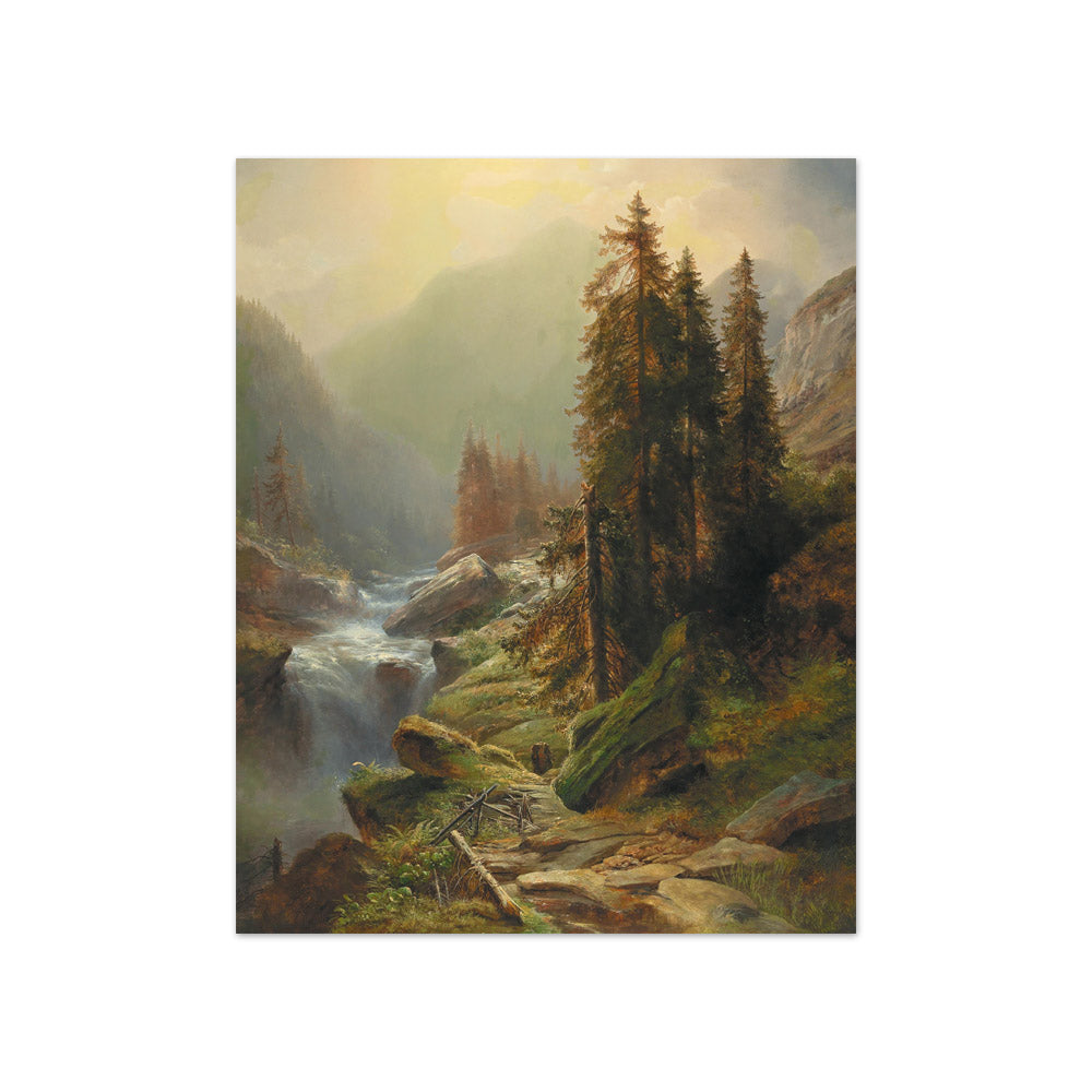 Albert Zimmermann - Large Mountain Landscape - Compact / Full Bleed / No Frame