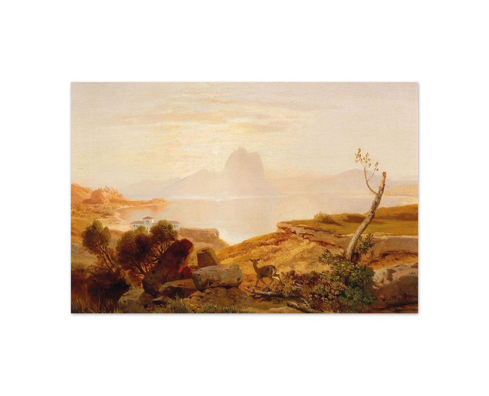 Albert Zimmermann - View at Lake Como - Compact / Full Bleed / No Frame