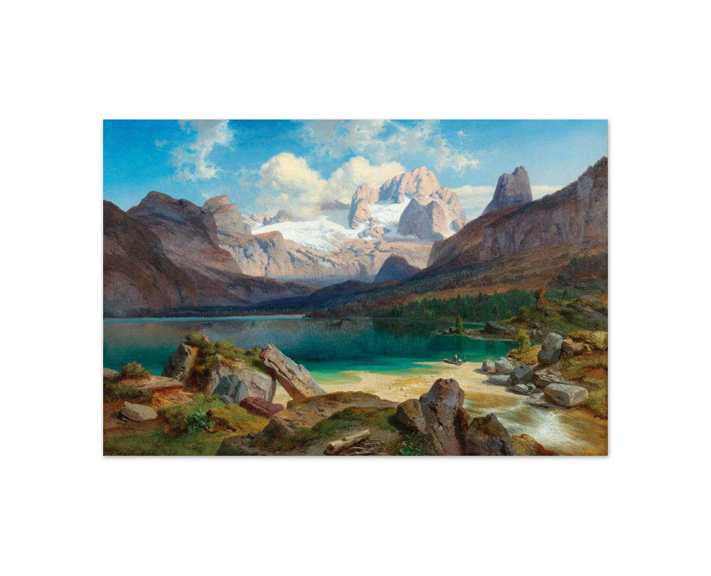 Albert Zimmermann - Lake Gosau with a view of the Dachstein massif - Compact / Full Bleed / No Frame