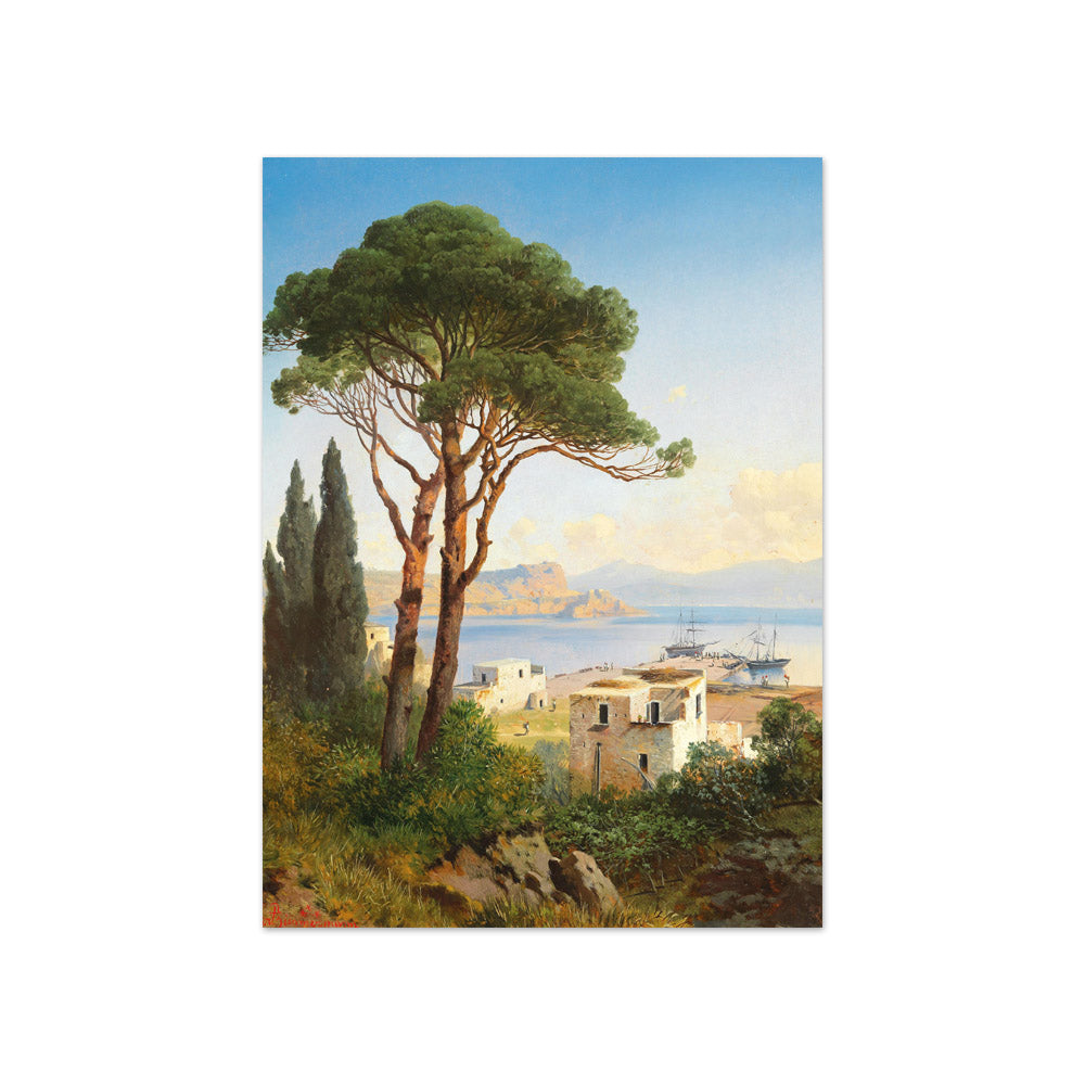 Albert Zimmermann - View of the Bay of Baiae near Naples - Compact / Full Bleed / No Frame