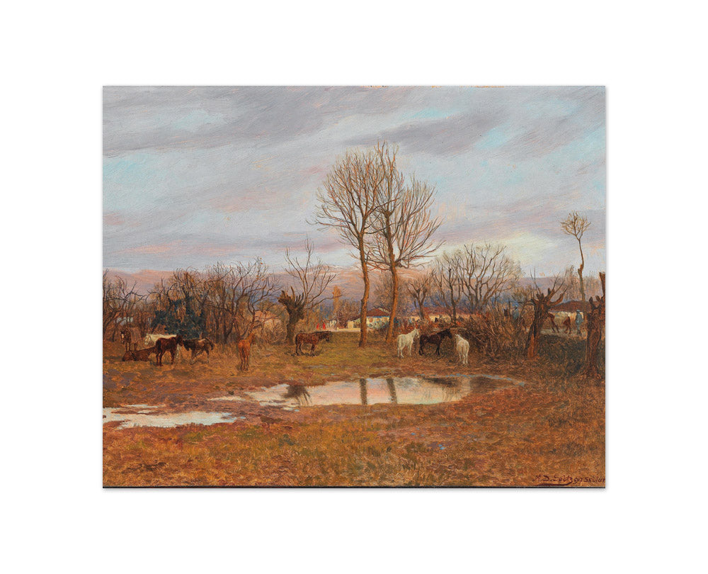 Alexander Demetrius Goltz - Albanian Landscape - Compact / Full Bleed / No Frame