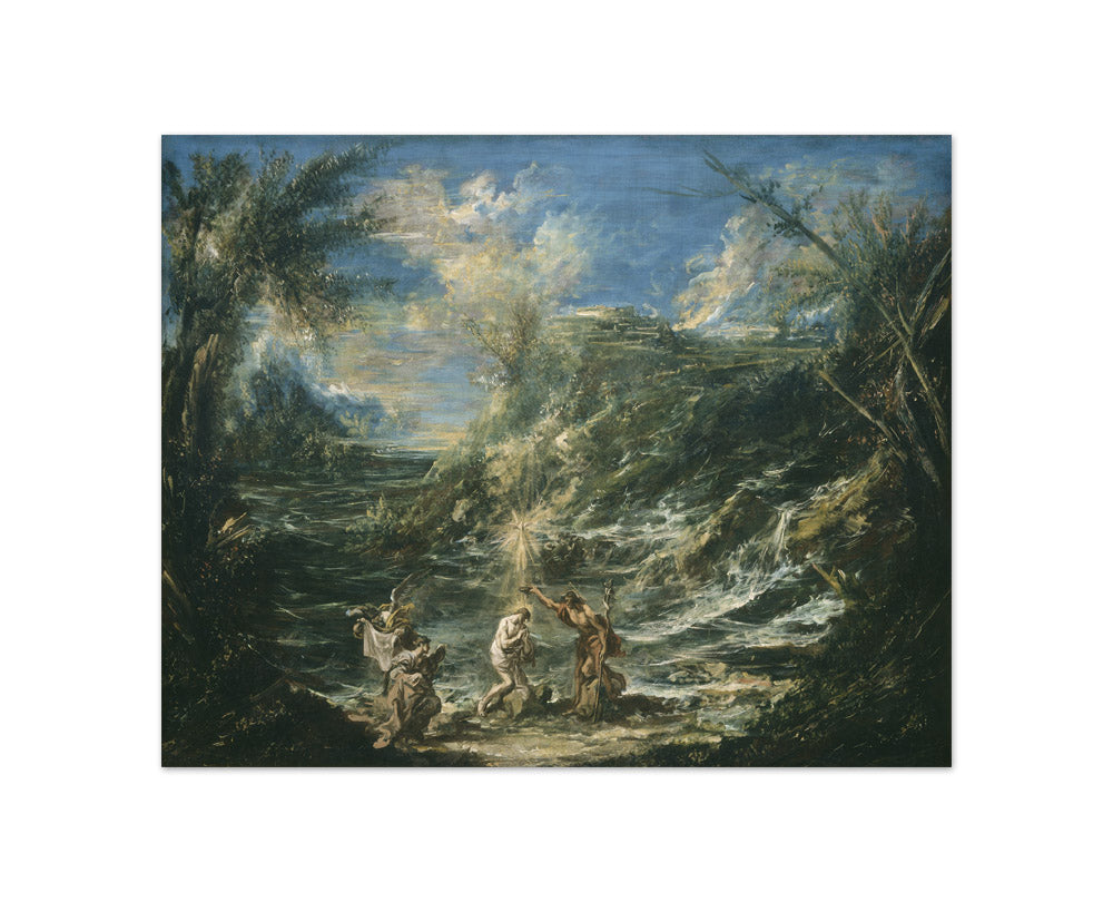 Alessandro Magnasco - The Baptism of Christ - Compact / Full Bleed / No Frame