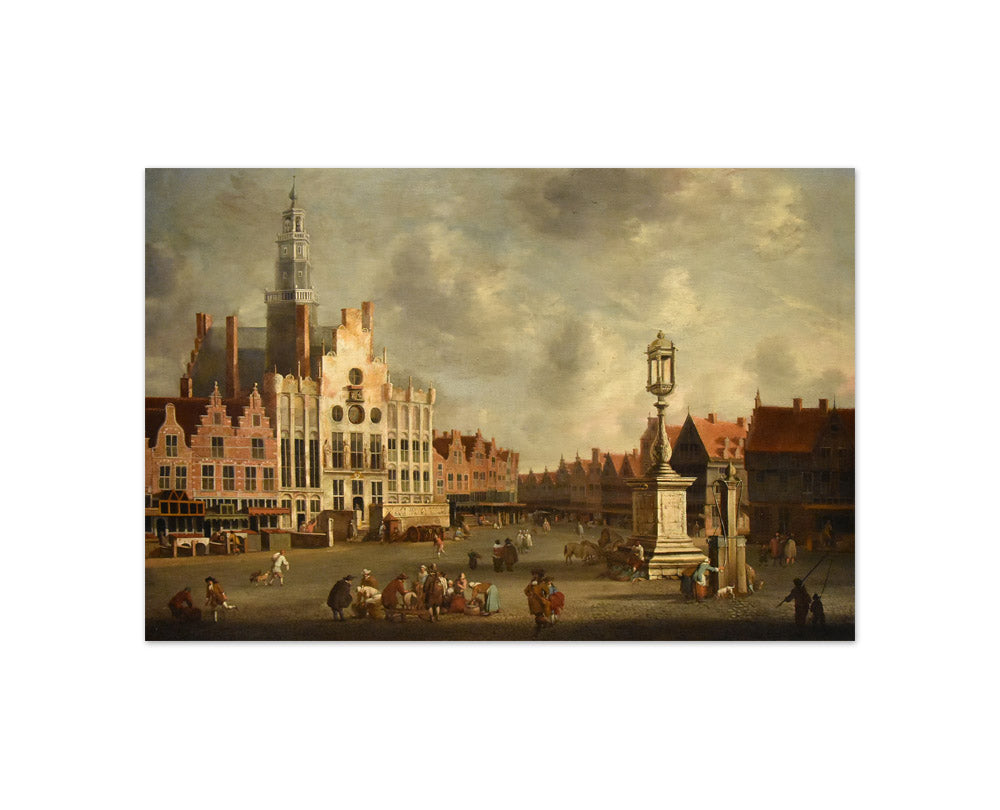 Jan Abrahamsz. Beerstraten - The Market in Den Bosch - Compact / Full Bleed / No Frame