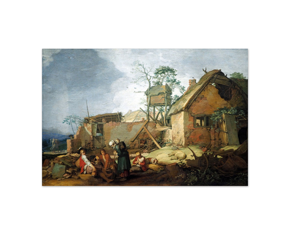 Abraham Bloemaert - Landscape with Farmhouse - Compact / Full Bleed / No Frame