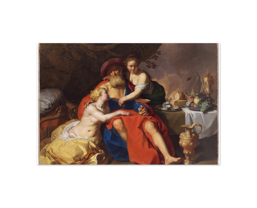 Abraham Bloemaert - Lot and His Daughters - Compact / Full Bleed / No Frame