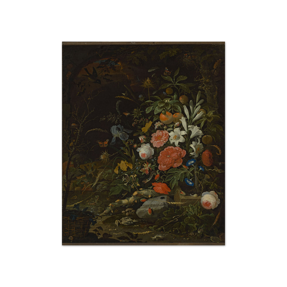 Abraham Mignon - Flowers and Tiny Creatures – Vanitas - Compact / Full Bleed / No Frame